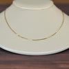 Square Snake Chain 18" 1mm 14K Yellow Gold Pendant Necklace