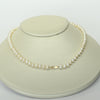 Cultured Pearl 17" Collar Length Necklace 10k Yellow Gold Clasp