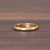 Dated 1948 Personalized 14k Yellow Gold Wedding Band - 11.25