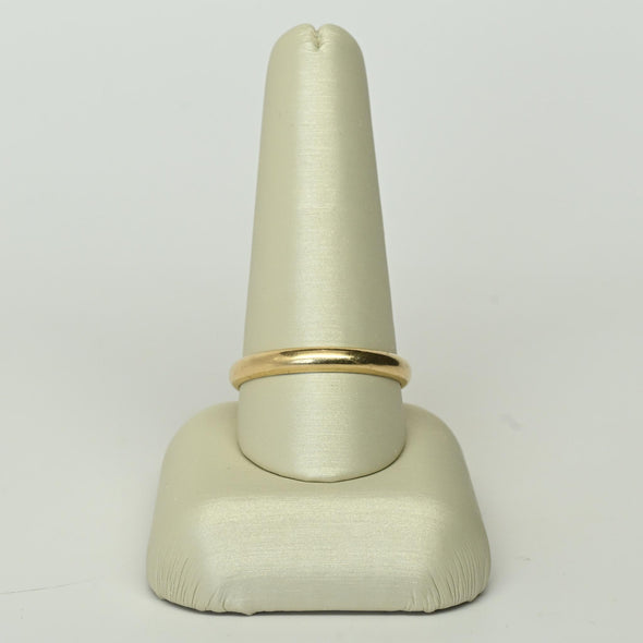 Dated 1948 Personalized 14k Yellow Gold Wedding Band - 11.25