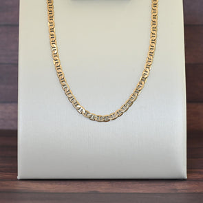 Vintage Mariner Link 14K Yellow Gold Necklace 18"