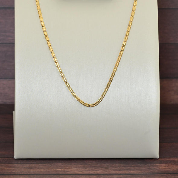 Valentino Flat Link Chain 14K Yellow Gold 16"