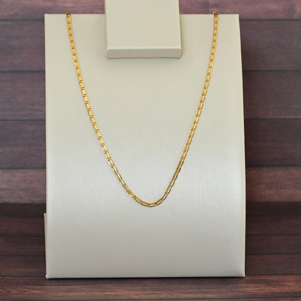 Valentino Flat Link Chain 14K Yellow Gold 16"