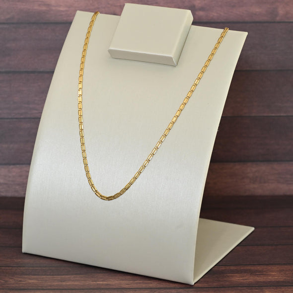 Valentino Flat Link Chain 14K Yellow Gold 16"