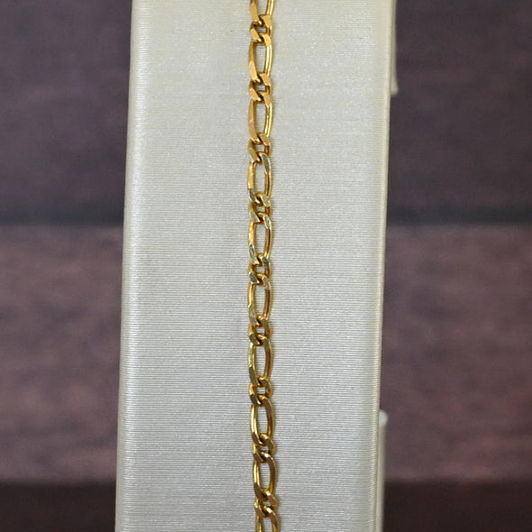 Vintage Oval Link 18K Yellow Gold Bracelet