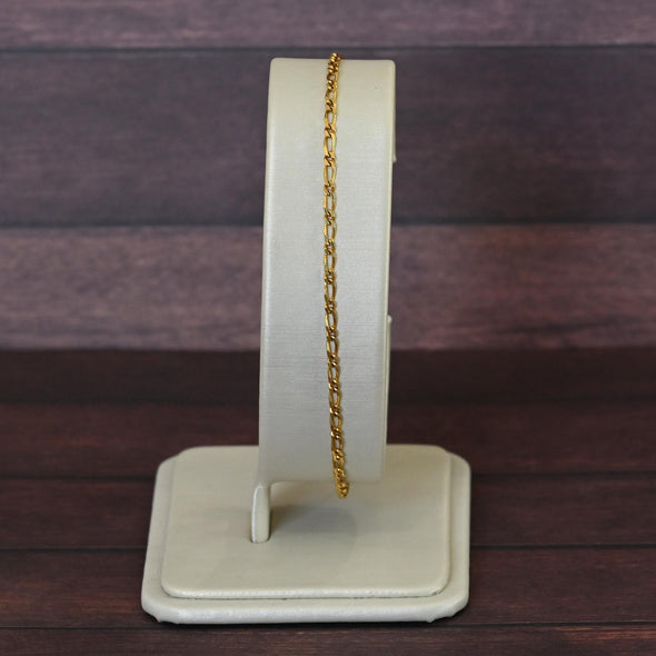 Vintage Oval Link 18K Yellow Gold Bracelet