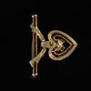 Charles Krypell 18KT Yellow Gold 6.17ct Ruby, 2.67ct Diamond Pendant/Brooch