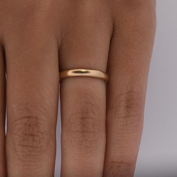 Vintage 18K Yellow Gold WILK & CO Wedding Band