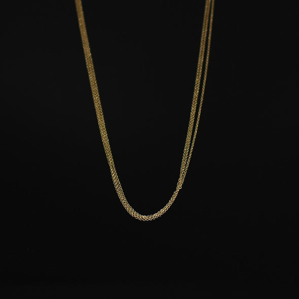 Multi Strand 14K Gold Milor Italy Chain