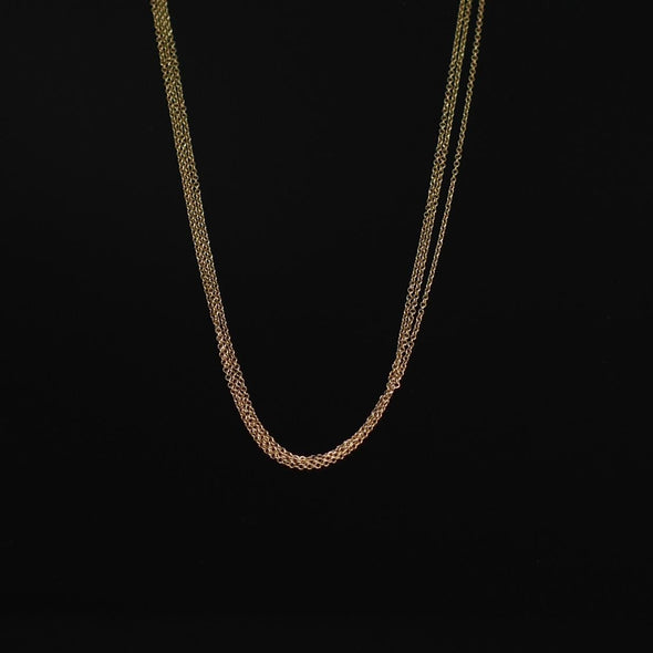 Multi Strand 14K Gold Milor Italy Chain