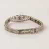 Art Deco Diamond & Sapphire Filigree Bracelet