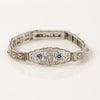 Art Deco Diamond & Sapphire Filigree Bracelet