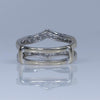 14K White Gold Ring Guard with 1.01ctw Diamond Accents