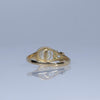 Pearl and Simulated Emerald 10K Yellow Gold Ring