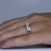 1.13ct Princess Cut Diamond Engagement Ring "Invisible Set" Wedding Set in 14K