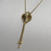Quatrefoil Motif 18K Yellow Gold Lariat Necklace