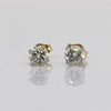 1 carat tw Natural Diamond Round Brilliant 14k Gold Stud Earrings