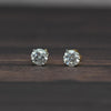 1 carat tw Natural Diamond Round Brilliant 14k Gold Stud Earrings