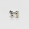 0.32cttw Natural Diamond Round Brilliant 14k White Gold Stud Earrings