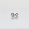 0.32cttw Natural Diamond Round Brilliant 14k White Gold Stud Earrings