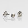 0.32cttw Natural Diamond Round Brilliant 14k White Gold Stud Earrings