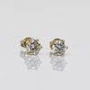 0.60cttw Natural Diamond Round Brilliant 14k Yellow Gold Stud Earrings