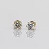 0.60cttw Natural Diamond Round Brilliant 14k Yellow Gold Stud Earrings