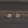 0.60cttw Natural Diamond Round Brilliant 14k Yellow Gold Stud Earrings