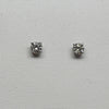 0.36cttw Natural Diamond Round Brilliant 14k White Gold Stud Earrings