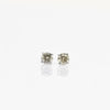 0.36cttw Natural Diamond Round Brilliant 14k White Gold Stud Earrings
