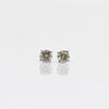 0.36cttw Natural Diamond Round Brilliant 14k White Gold Stud Earrings