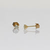 0.27cttw Natural Diamond Round Brilliant 14k Yellow Gold Martini Stud Earrings