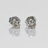 0.32cttw Natural Diamond Round Brilliant 14k White Gold Stud Earrings