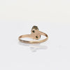 Victorian Agate Cabochon Bypass Yellow Gold Ring