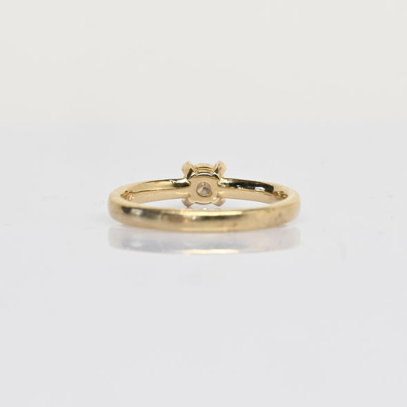 1/2 Carat Lab Grown Diamond Solitaire Gold Ring