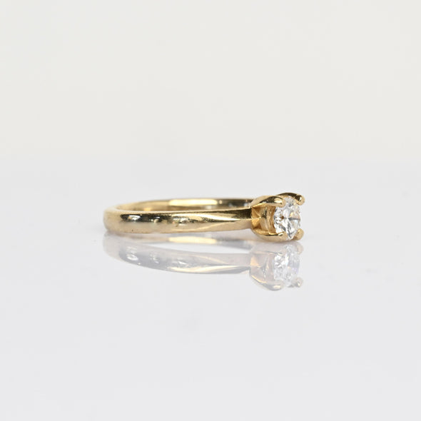 1/2 Carat Lab Grown Diamond Solitaire Gold Ring