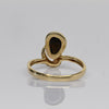 Asymmetrical Opal Bezel Set 14K Yellow Gold Ring