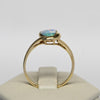 Asymmetrical Opal Bezel Set 14K Yellow Gold Ring
