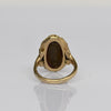 Vintage Bloodstone Oval Natural Nugget Gold Ring