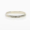 Vintage Diamond Geometric Design Wedding Band