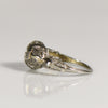 Antique 18k Art Deco Diamond Filigree Engagement Ring