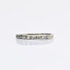 Art Deco Diamond 5 Stone Band 18k White Gold Ring