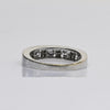 1 Carat tw Diamond Alternating Channel Set Band 14k White Gold Ring