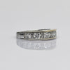 1 Carat tw Diamond Alternating Channel Set Band 14k White Gold Ring