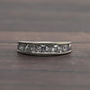 1 Carat tw Diamond Alternating Channel Set Band 14k White Gold Ring