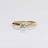 0.18ct Round Diamond Solitaire 14k Yellow Gold Ring