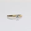 0.18ct Round Diamond Solitaire 14k Yellow Gold Ring