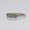 Vintage 1/2ctw Diamond Band 14k White Gold Ring