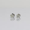 2/3cttw Natural Diamond Round Brilliant 14k White Gold Stud Earrings
