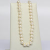 Vintage Cultured Pearl 17" Collar Length Necklace Silver Clasp